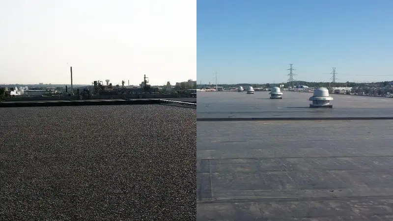 A completed Sinclair Industrial Roofing project